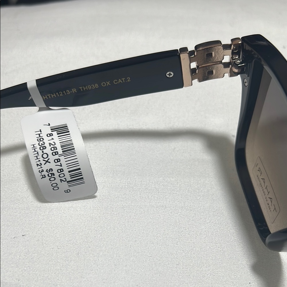Women’s Tahari TH938-OX Black Sunglasses NWT **FREE gift included** Ships 1 day! - Picture 4 of 6